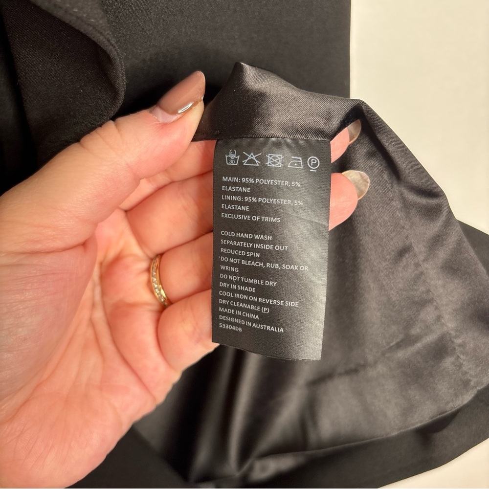 Bardot Carmelle Black Dress Ruffle size 4 - Picture 8 of 16